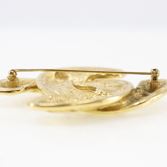 Chanel Coco Mark Brooch Gold Plated - Picture 3 of 6
